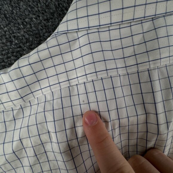 Brooks Brothers Milano Blue Check 16 35 Men Long Sleeve Button Up Shirt Cotton - Picture 16 of 16